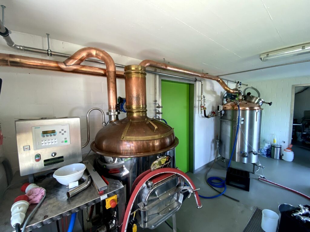 Dampfleitung für Bierbrennanlage